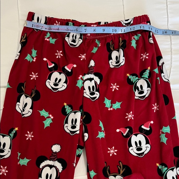 Disney Red Mickey Mouse Holiday Plush Pajamas - Picture 11 of 12